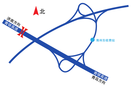 潍坊跨线桥广告（青银高速）