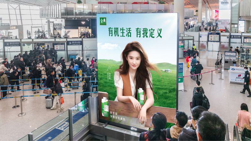 北京首都国际机场T3C国内出发安检前LED屏